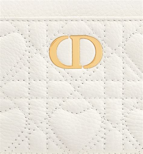 【日本限定】Dior Caro Lavender ウォレット カナージュ カーフ 